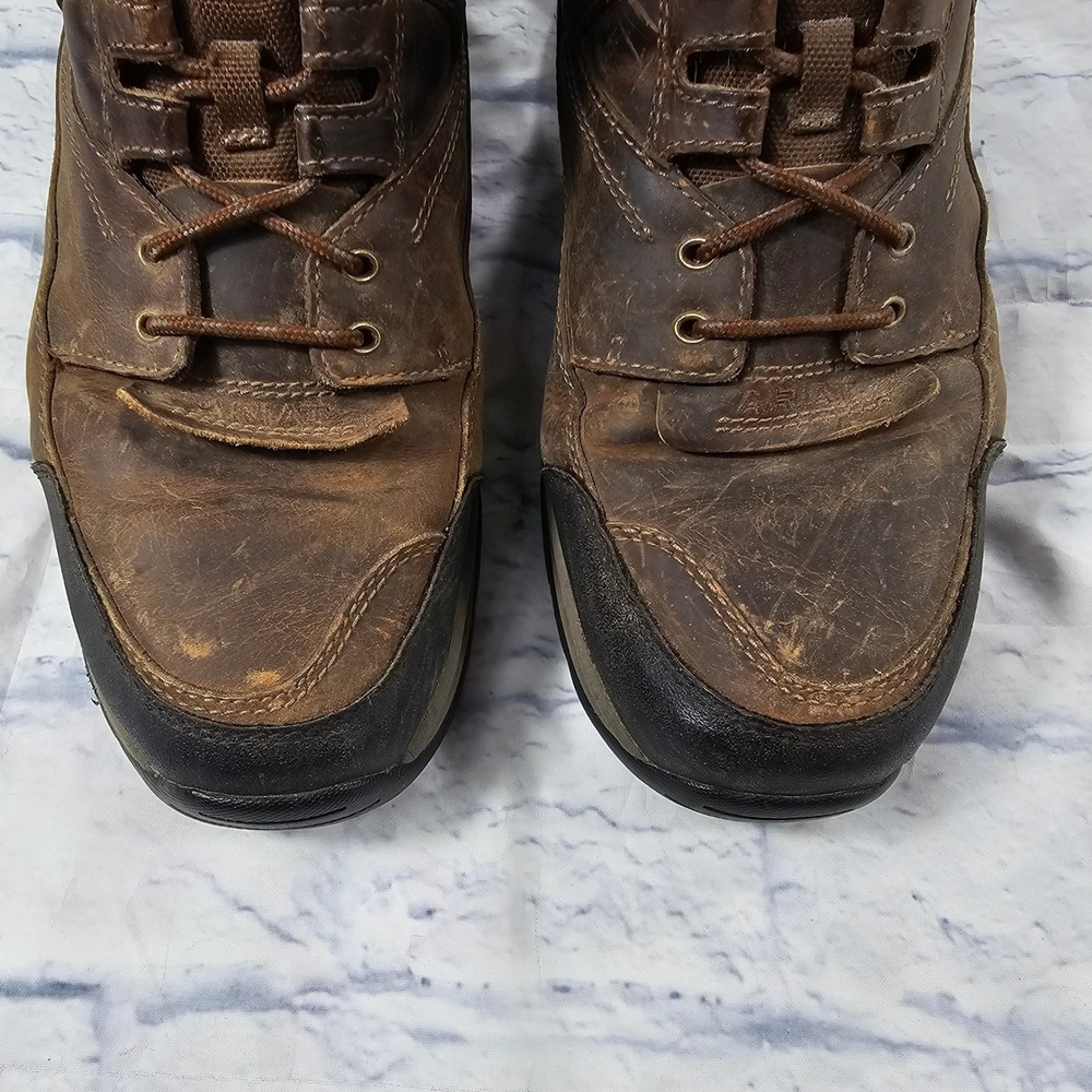 Ariat Terrain ATS Work Boots Mens 13EEE Brown Leather Slip Resistant Utility - Picture 3 of 11